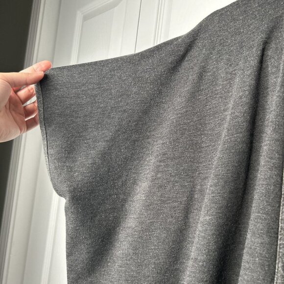 Josie Natori Anthracite Grey Short Sleeve Brushed Wrap Cardigan Women's X-Small - Picture 5 of 8